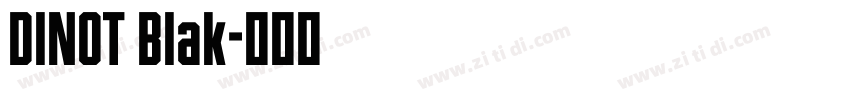 DINOT Blak字体转换